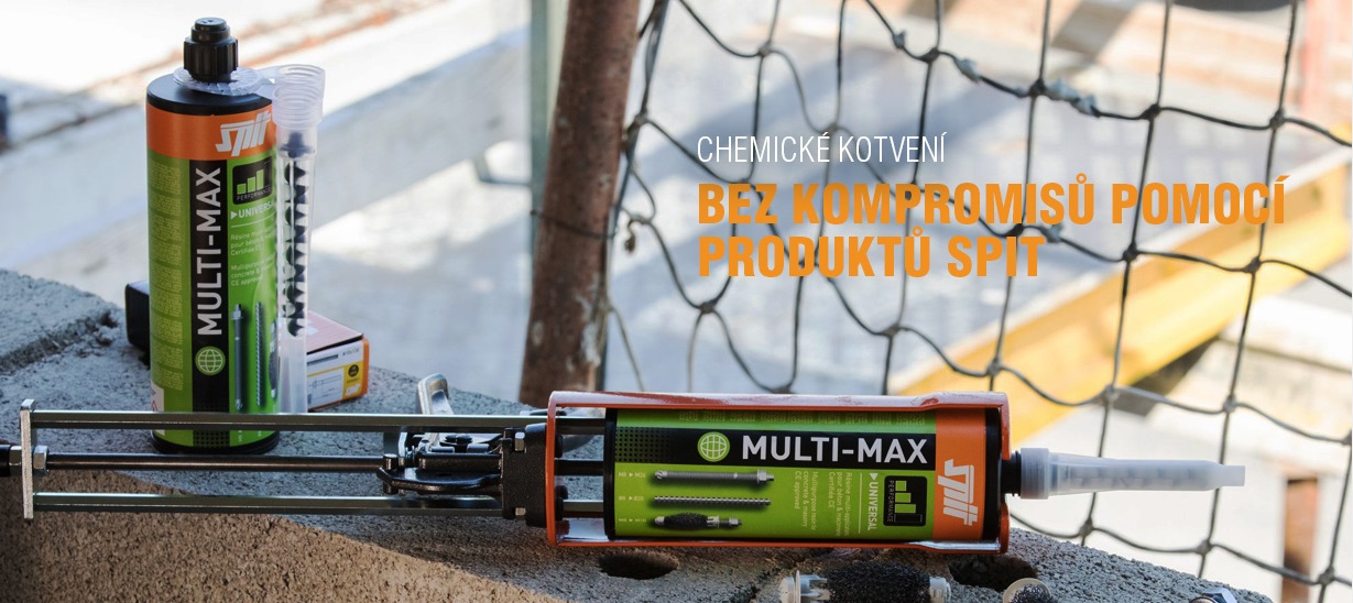 MULTIMAX
CHEMICKÉ KOTVENÍ BEZ KOMPROMISŮ POMOCÍ PRODUKTŮ SPIT